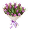 Фото товара 15 бело-фиолетовых тюльпанов в Житомире