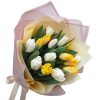 Фото товара 21 белый тюльпан в коробке в Житомире
