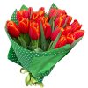 Фото товара 21 красно-жёлтый тюльпан в двойной упаковке в Житомире