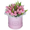 Фото товара 25 бело-розовых тюльпанов в Житомире