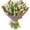 Фото товара 31 белый тюльпан в коробке в Житомире