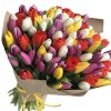 Фото товара 101 пурпурный тюльпан в коробке в Житомире