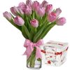 Фото товара 101 красный тюльпан в коробке в Житомире