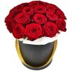 Фото товара 21 роза в шляпной коробке в Житомире