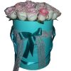 Фото товара 21 элитная розовая роза в коробке в Житомире
