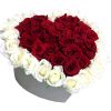 Фото товара 51 роза сердце в коробке в Житомире