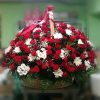 Фото товара 200 кустовых роз в корзине в Житомире