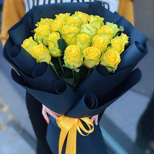 Фото товара Траурный букет жёлтых роз в Житомире