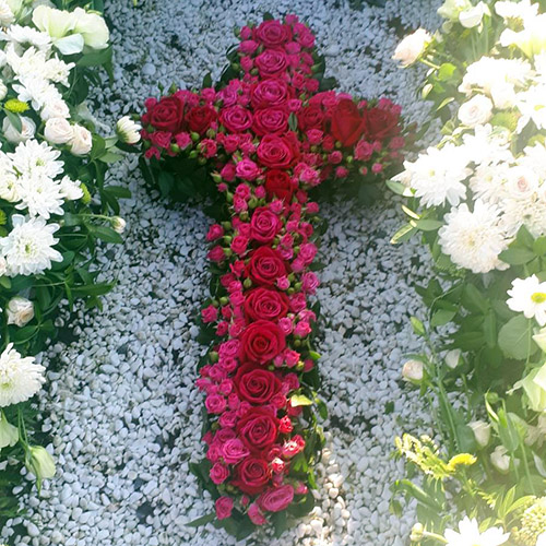 Фото товара Икебана "Алый крест" в Житомире