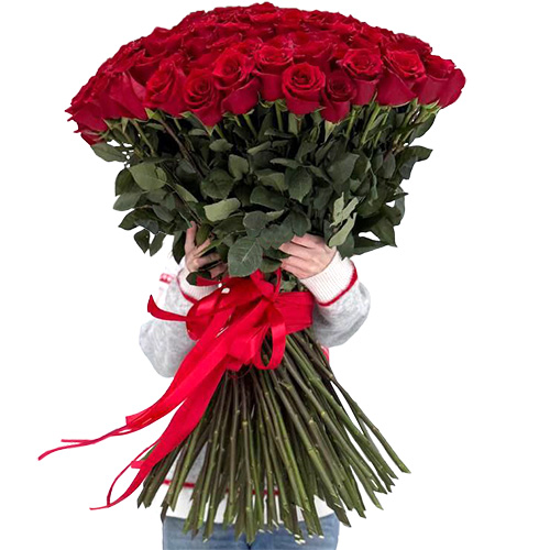 Фото товара 101 троянда "Фрідом" метрова в Житомире