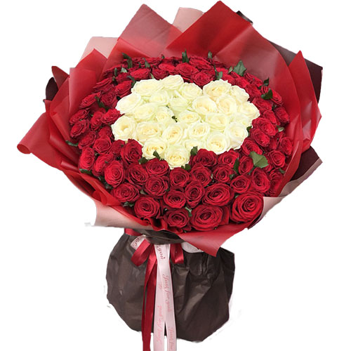 Фото товара 151 троянда серцем в Житомире