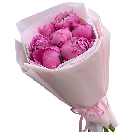 Фото товара 7 розовых пионов в Житомире