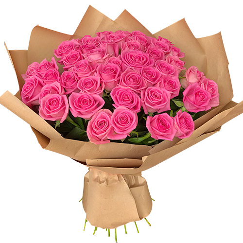 Фото товара Букет рожевих троянд - 51 шт в Житомире